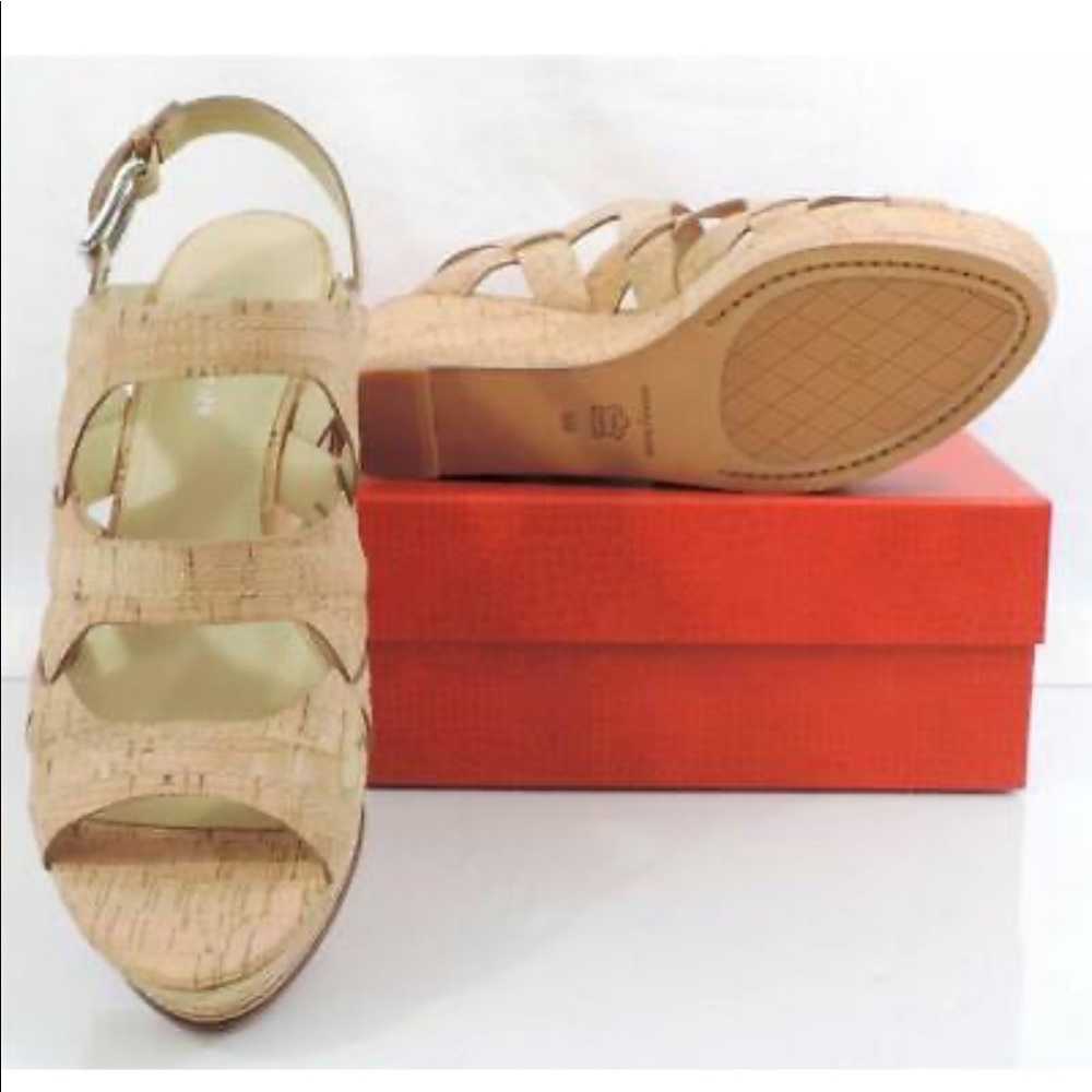 NIB Donald J Pliner Fran Cork Wedges - Picture 7 of 7